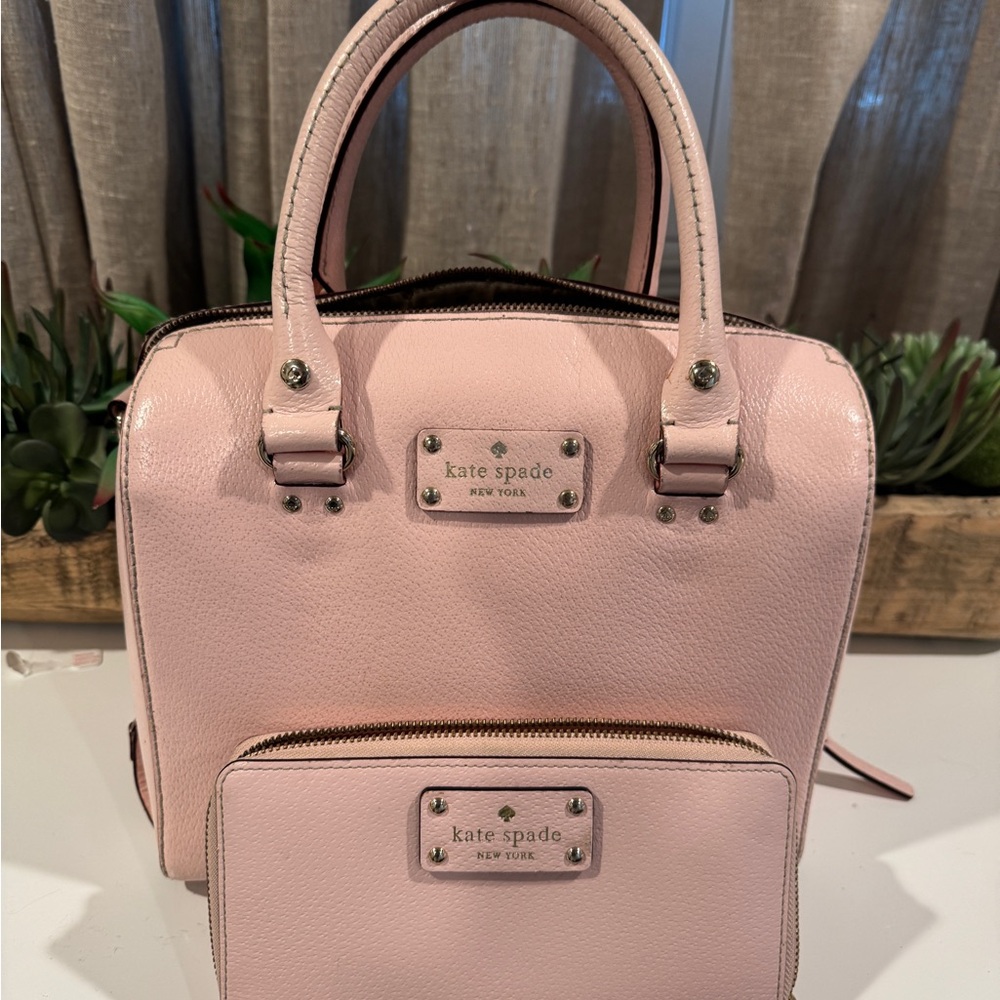💕Kate Spade Light Pink Wellesley Tote AND matching wallet